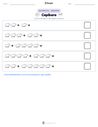 Anteprima della scheda stampabile di Capibara