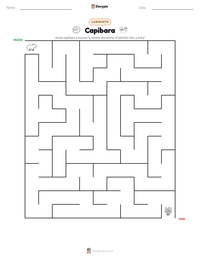 Anteprima della scheda stampabile di Capibara