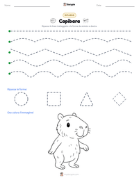 Anteprima della scheda stampabile di Capibara