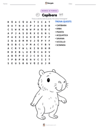 Anteprima della scheda stampabile di Capibara
