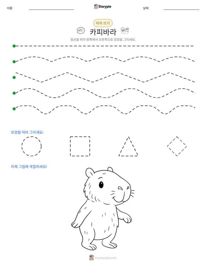 따라 쓰기