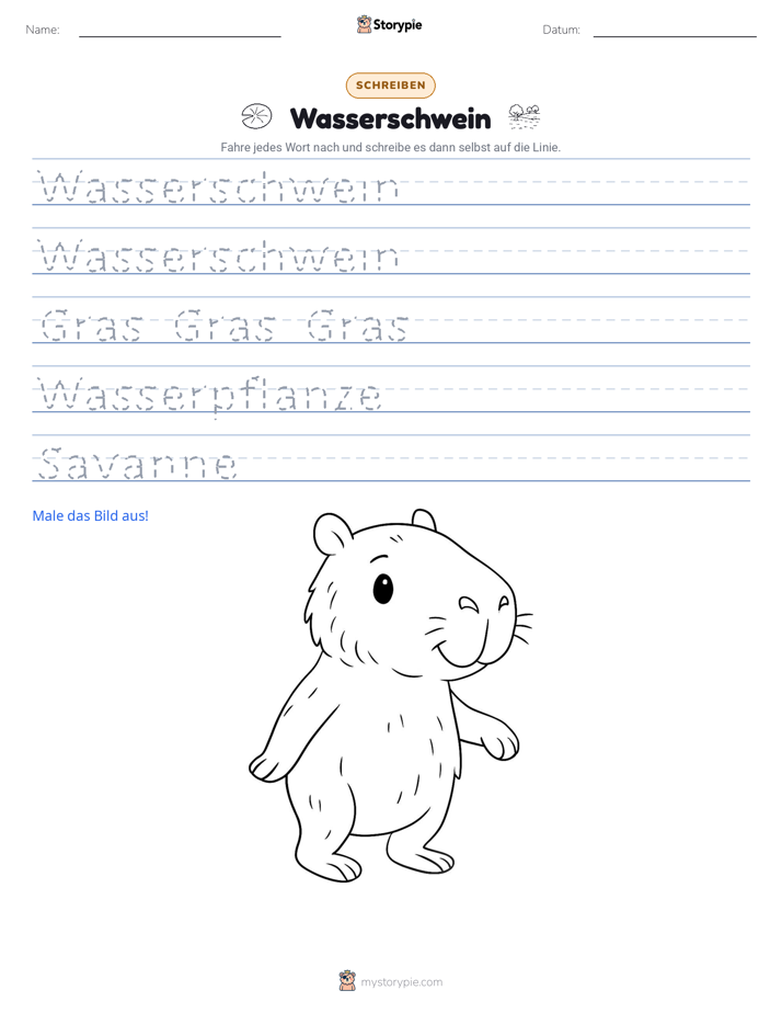 Schreibübung