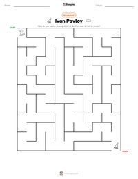 Ivan Pavlov afdrukbare werkblad voorbeeld