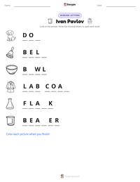 Ivan Pavlov printable worksheet preview