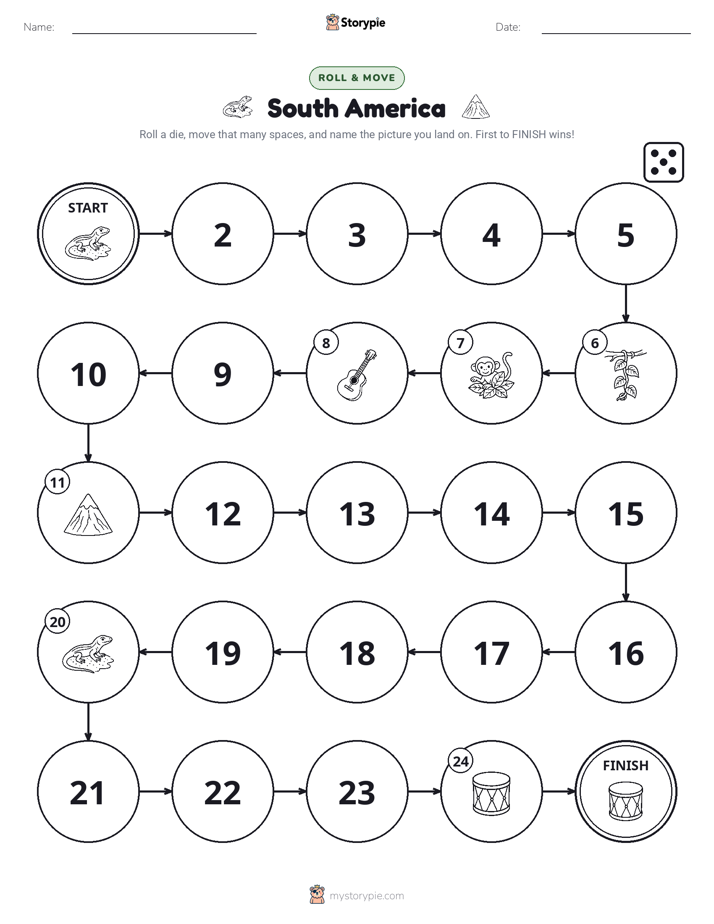 Roll & Move Game