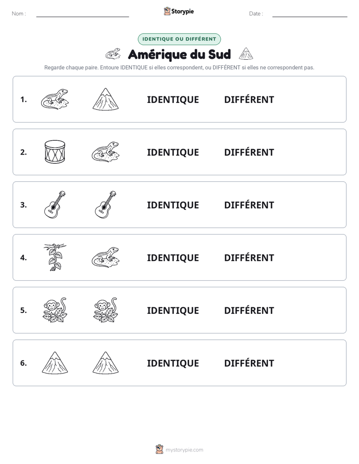 Identique ou Différent