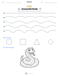 Anteprima della scheda stampabile di Anaconda Verde