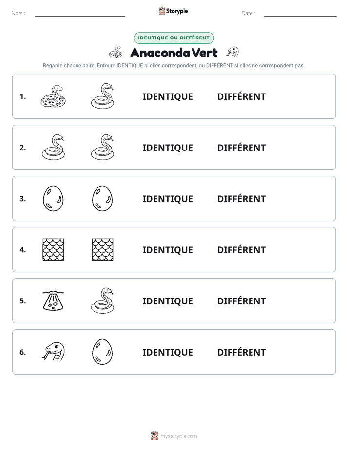 Identique ou Différent