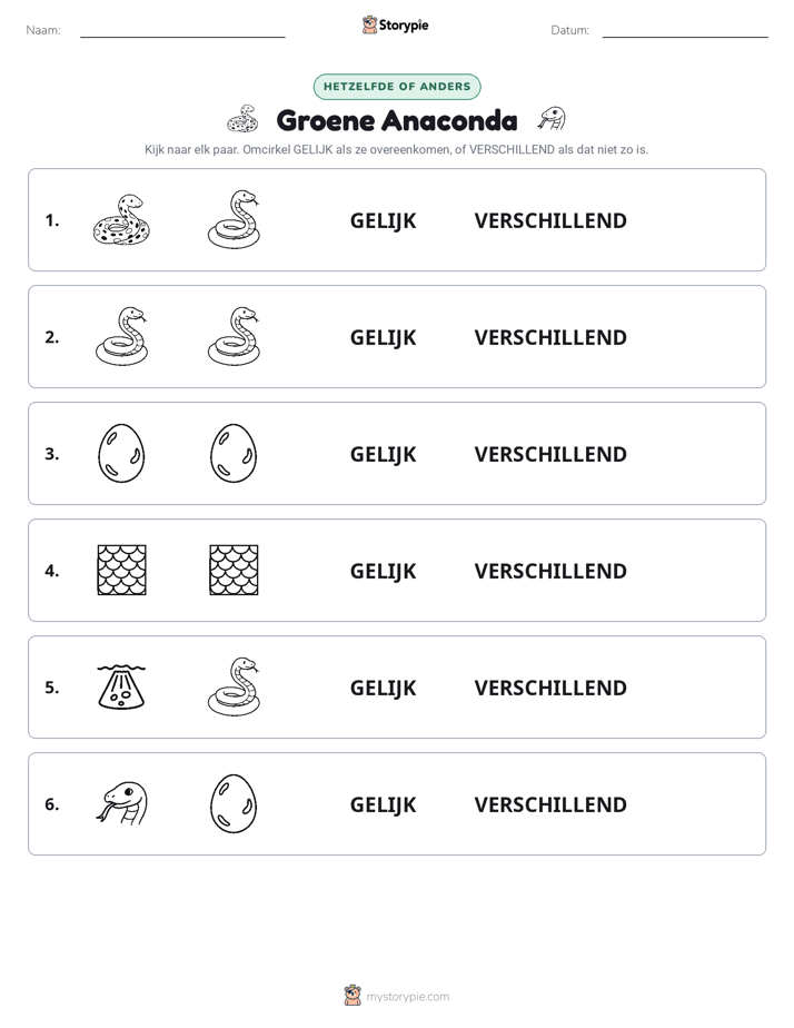 Zelfde of Verschillend