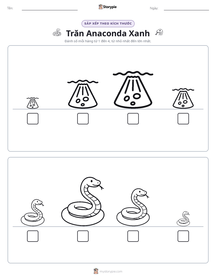 Thứ Tự Kích Thước