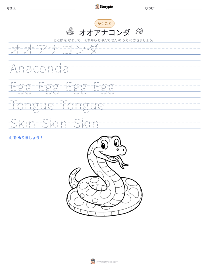 書き取り練習