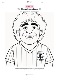 Diego Maradona printable worksheet preview