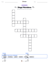 Diego Maradona printable worksheet preview