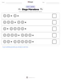 Diego Maradona printable worksheet preview