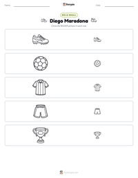Diego Maradona printable worksheet preview