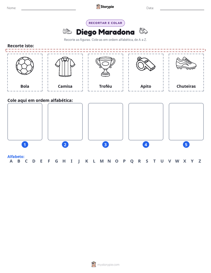 Recortar & Colar Alfabeto
