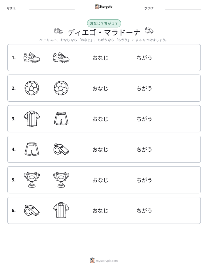 同じか違うか