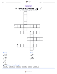 1986 FIFA World Cup printable worksheet preview