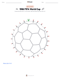 1986 FIFA World Cup printable worksheet preview
