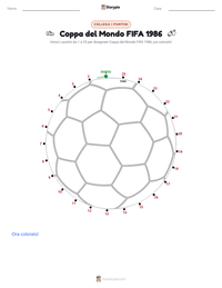 Anteprima della scheda stampabile di Coppa del Mondo FIFA 1986