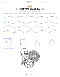 1986 FIFA World Cup printable worksheet preview