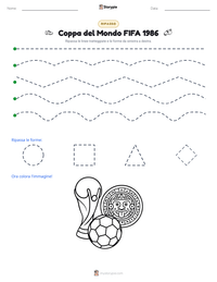 Anteprima della scheda stampabile di Coppa del Mondo FIFA 1986