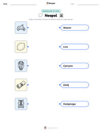 Podgląd drukowalnego arkusza ćwiczeń Neapol
