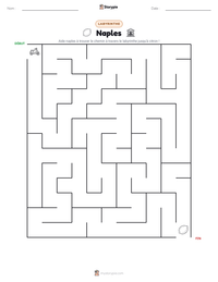 Aperçu de la feuille de travail imprimable Naples