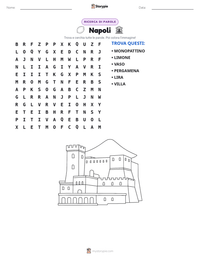 Anteprima della scheda stampabile di Napoli