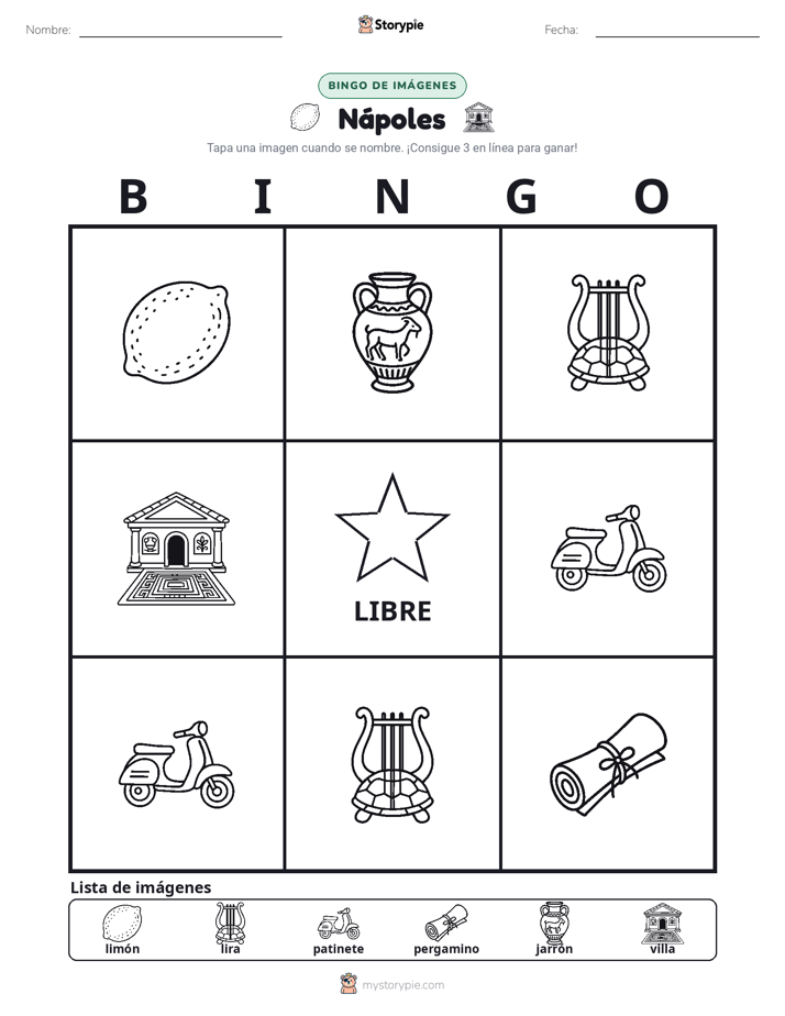 Bingo de Imágenes