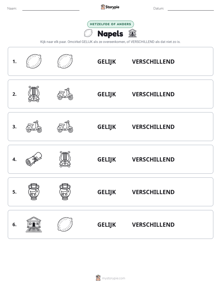 Zelfde of Verschillend