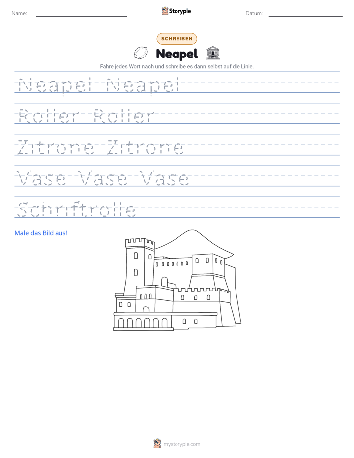 Schreibübung