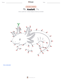 Anteprima della scheda stampabile di Axolotl