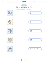 アホロートル の印刷可能ワークシートプレビュー