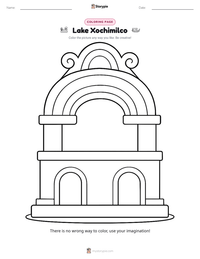 Lake Xochimilco printable worksheet preview