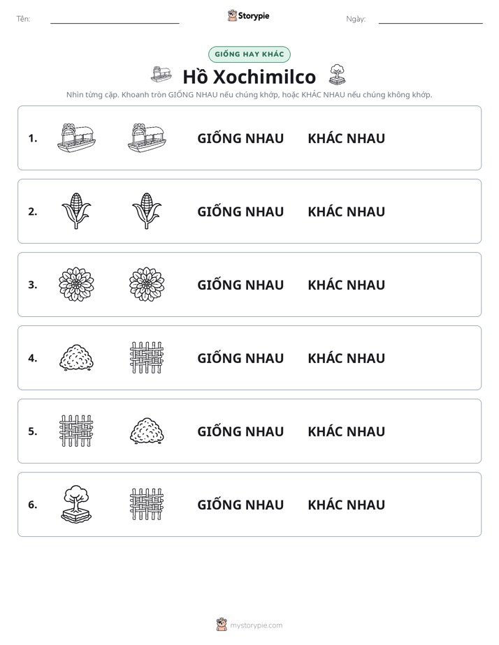Giống Hay Khác