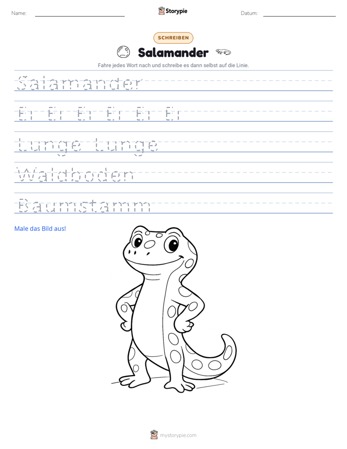 Schreibübung
