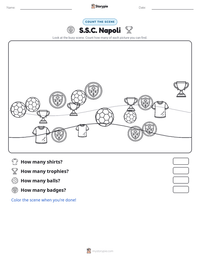 S.S.C. Napoli printable worksheet preview