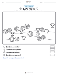 Aperçu de la feuille de travail imprimable S.S.C. Napoli