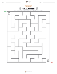Aperçu de la feuille de travail imprimable S.S.C. Napoli