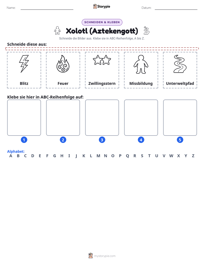 Schneiden & Einfügen Alphabet