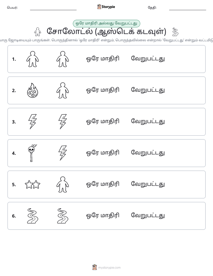அதே அல்லது மாறுபட்டது