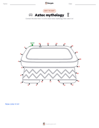 Aztec mythology printable worksheet preview