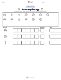 Aztec mythology printable worksheet preview