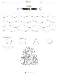 Anteprima della scheda stampabile di Mitologia azteca