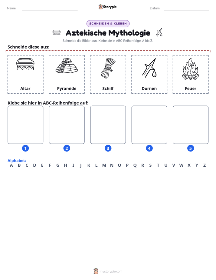 Schneiden & Einfügen Alphabet