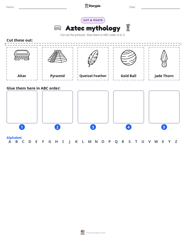 Cut & Paste Alphabet