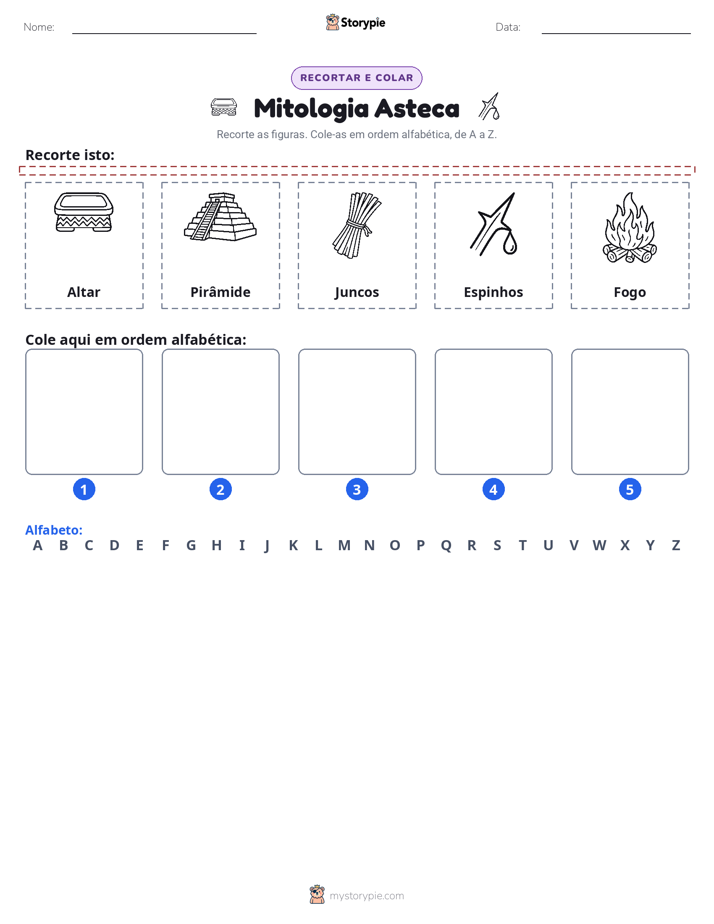 Recortar & Colar Alfabeto