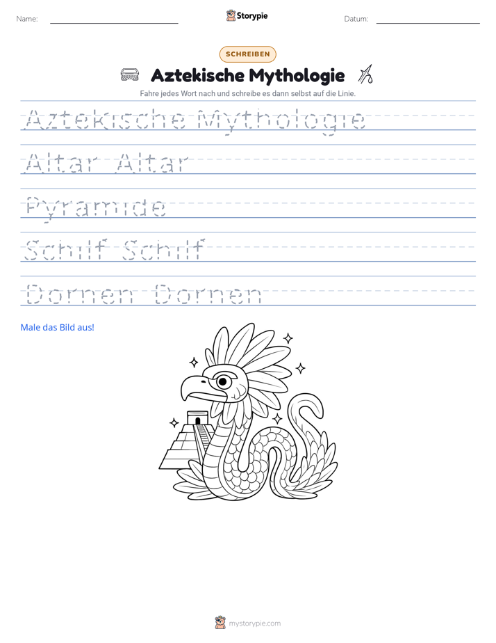 Schreibübung