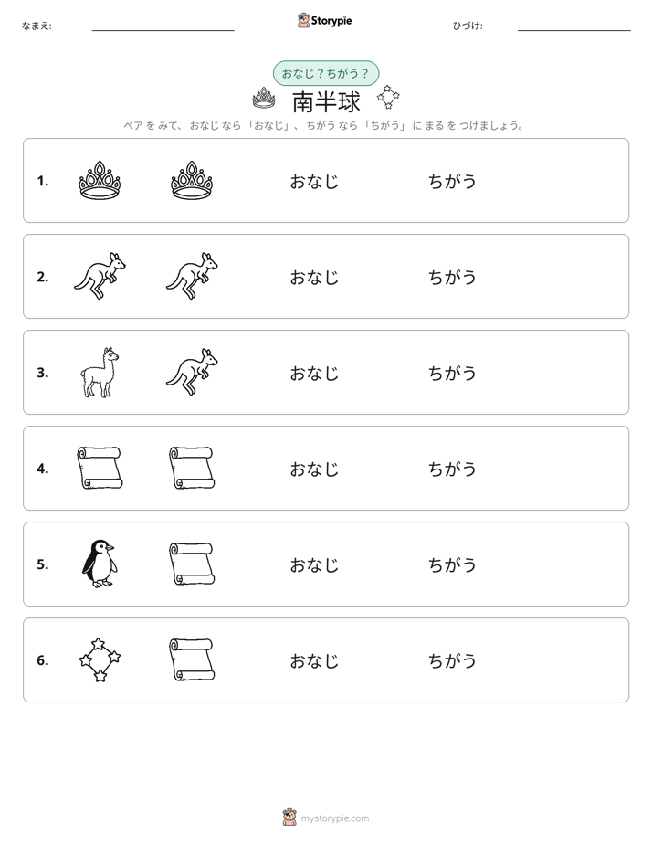 同じか違うか